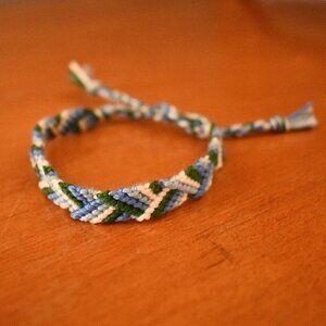 10/ $25 Bluebell Field Woven Bracelet